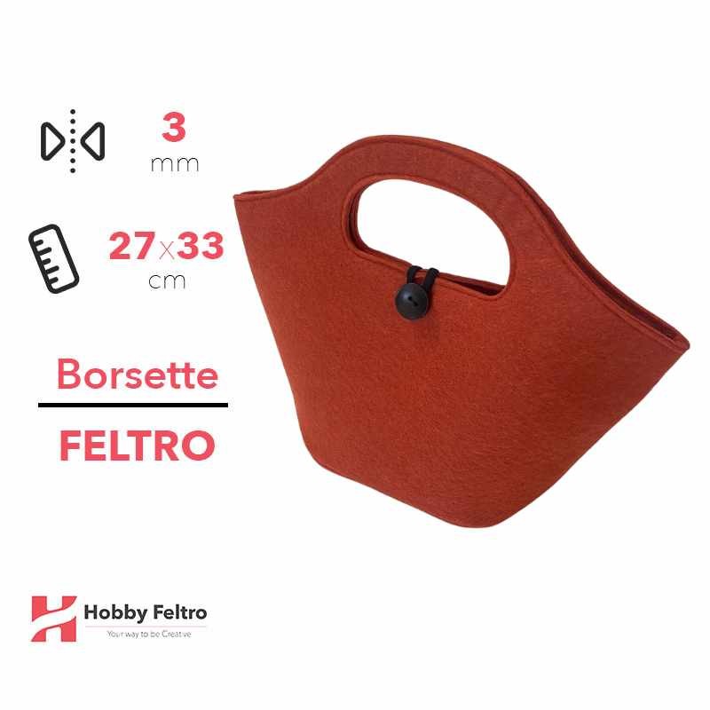 Borsette in feltro Tegola 27x33cm 3mm COD.83