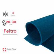 Feltro Turchese Scuro 20x30cm 3mm COD.2301