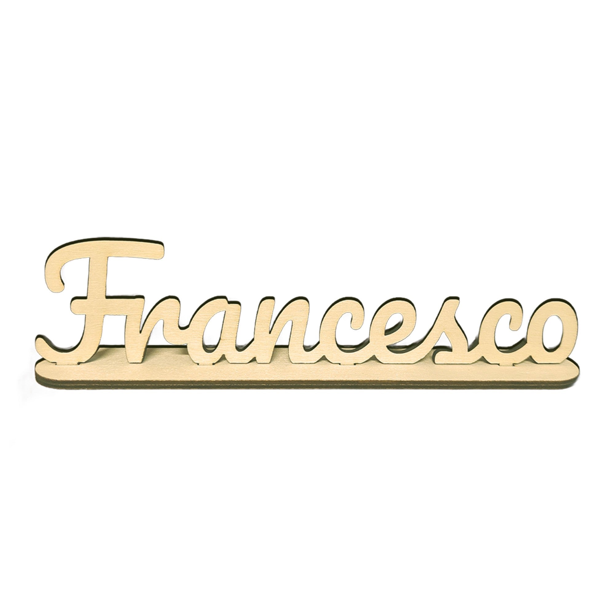 Scritta Legno Personalizzata - Con Supporto