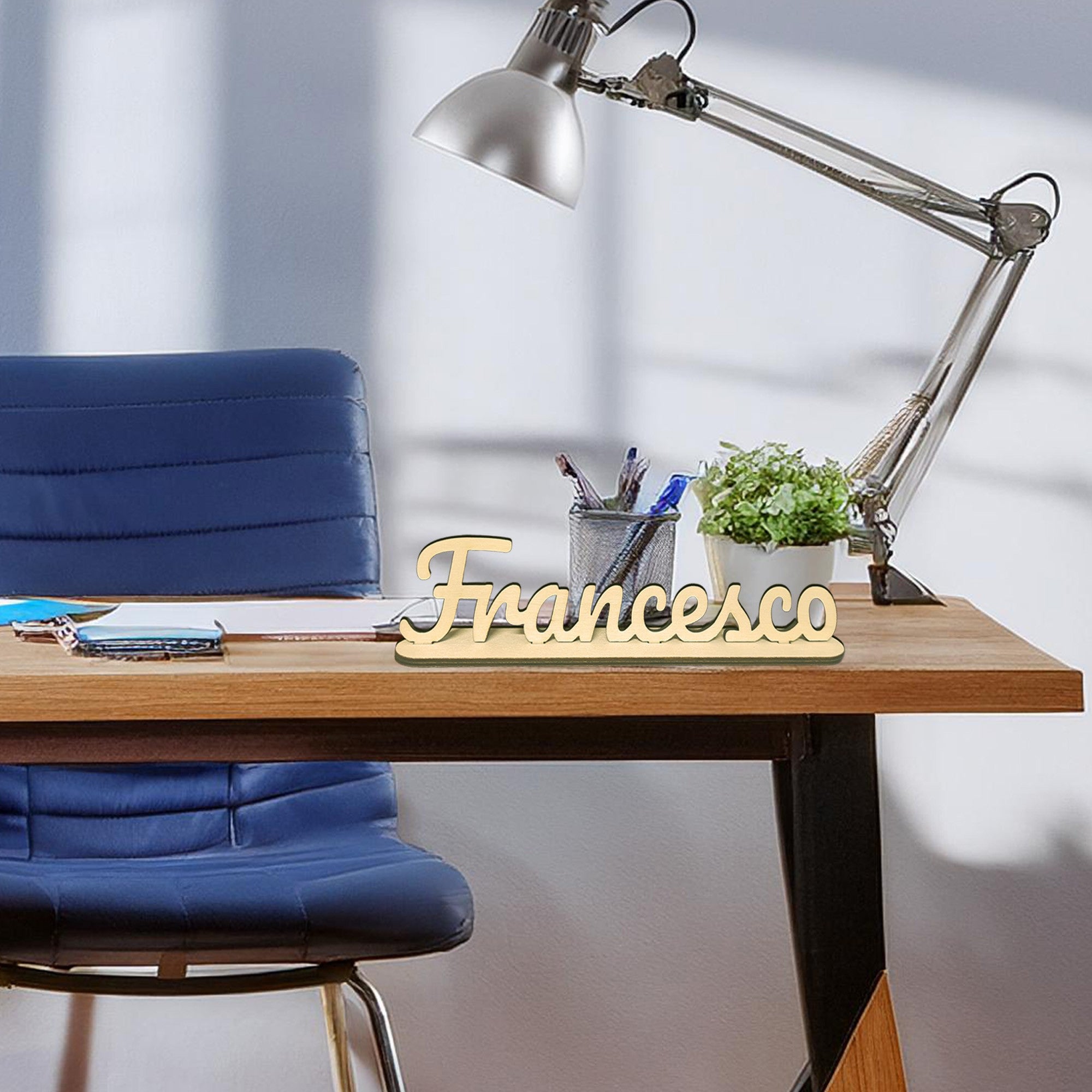 Scritta Legno Personalizzata - Con Supporto