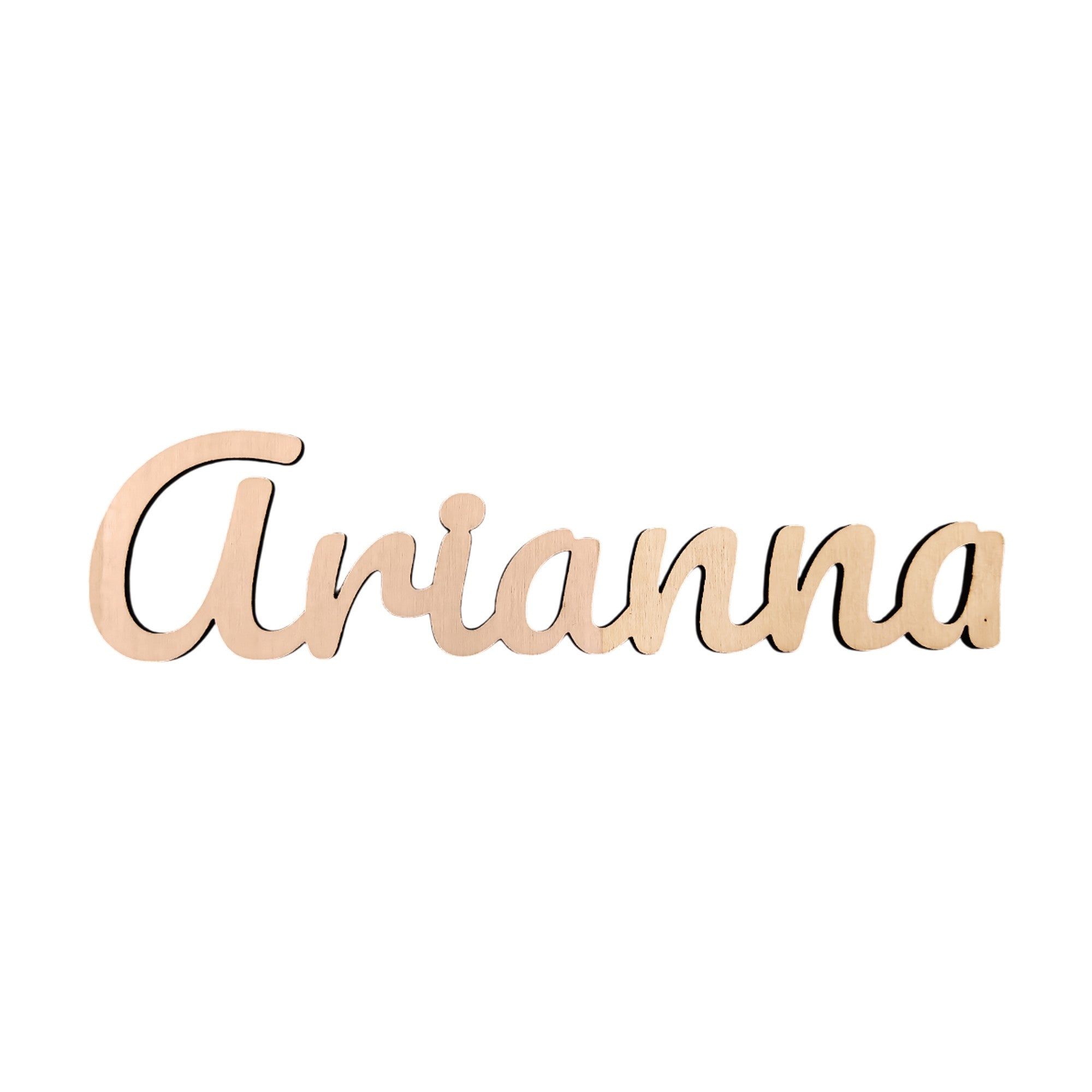 scritta in legno personalizzata