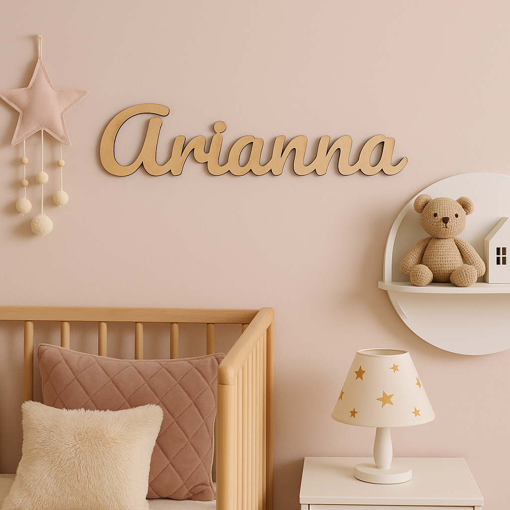scritta per cameretta bambina