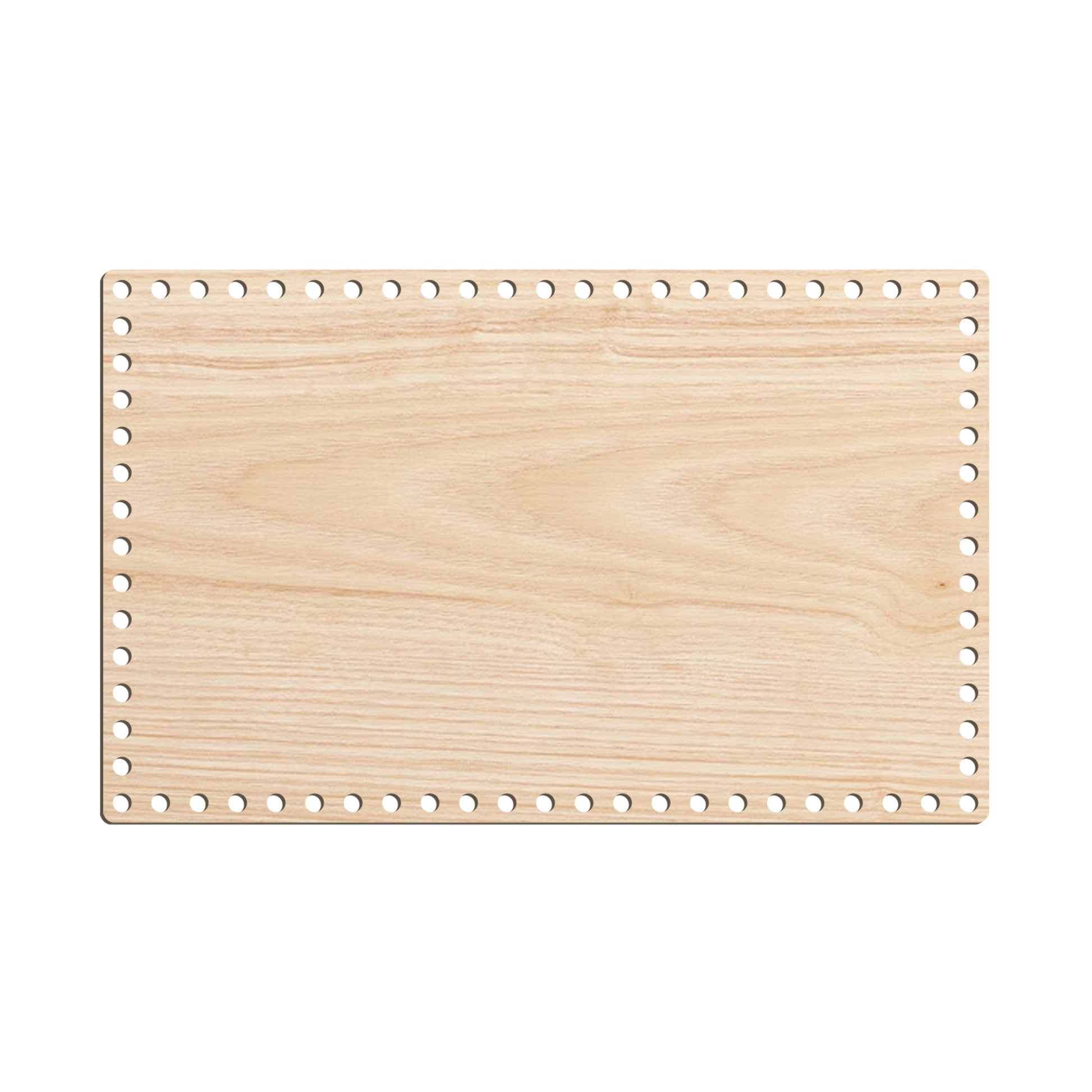 base in legno rettangolare per uncinetto