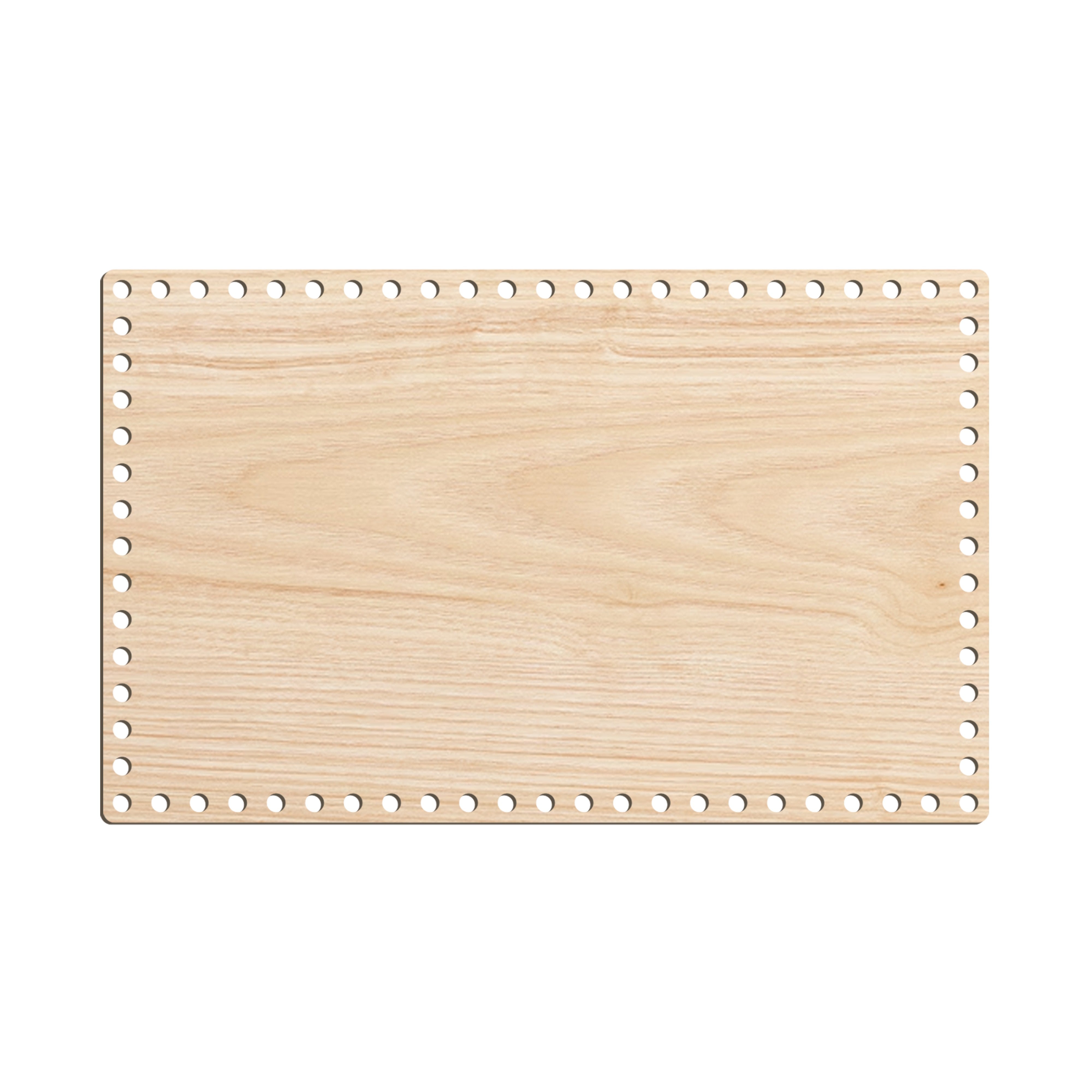 base in legno rettangolare per uncinetto