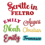 scritte in feltro personalizzabili