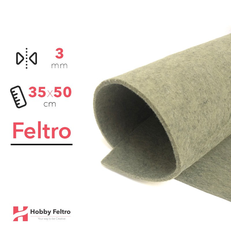 Feltro 35x50cm 3mm Verde Pino Grigio COD.55
