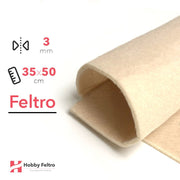 Feltro 35x50cm 3mm Bianco Avorio COD.57
