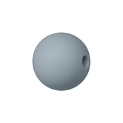 sfera in silicone alimentare grigio da 12 mm per collane e accessori dentizione