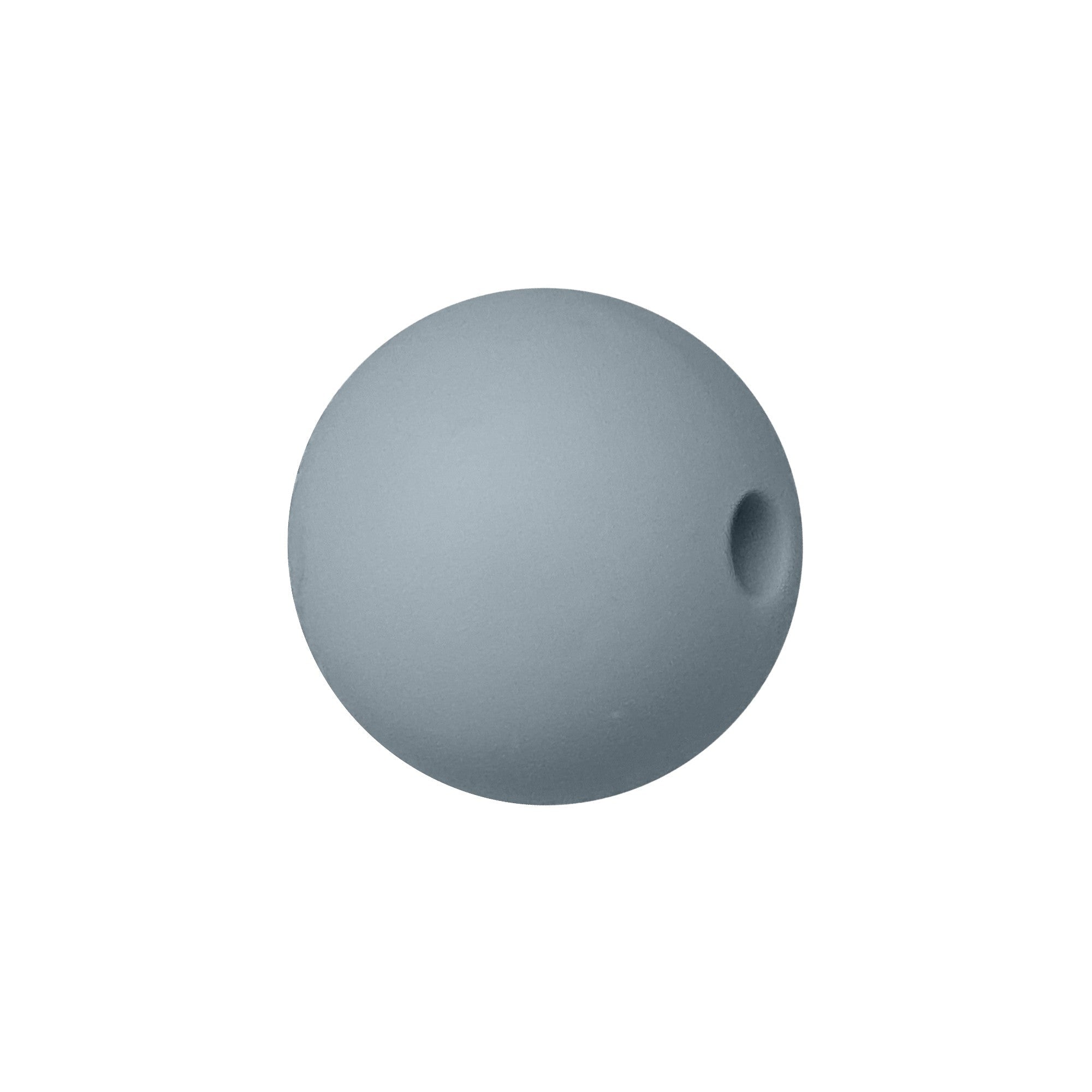 sfera in silicone alimentare grigio da 12 mm per collane e accessori dentizione
