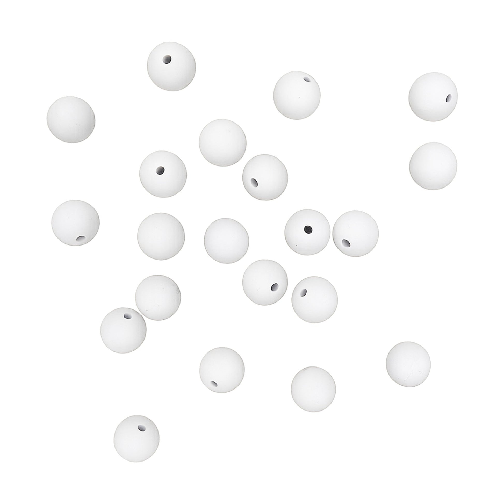 sfera in silicone alimentare 9mm bianco dentizione