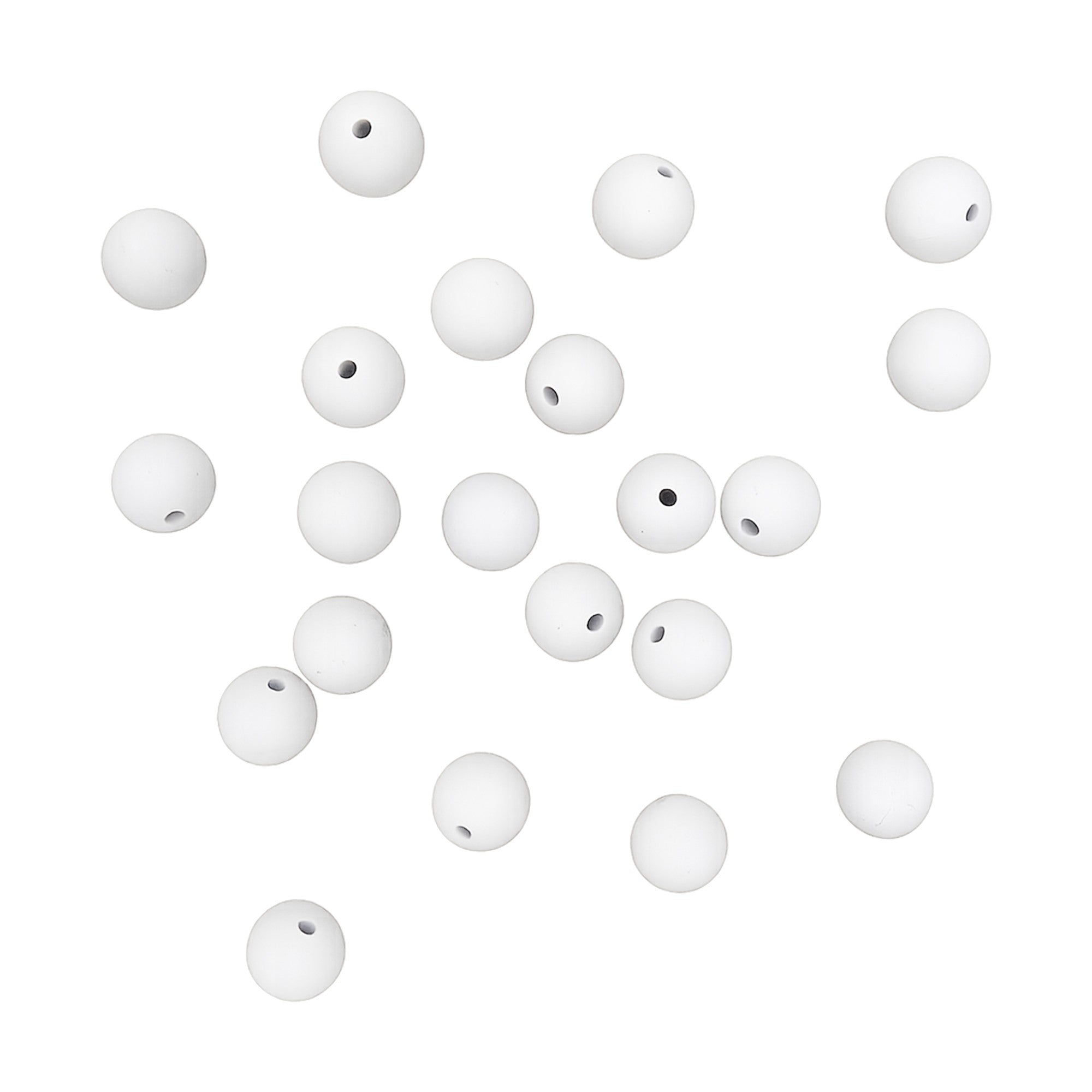 sfera in silicone alimentare 9mm bianco dentizione