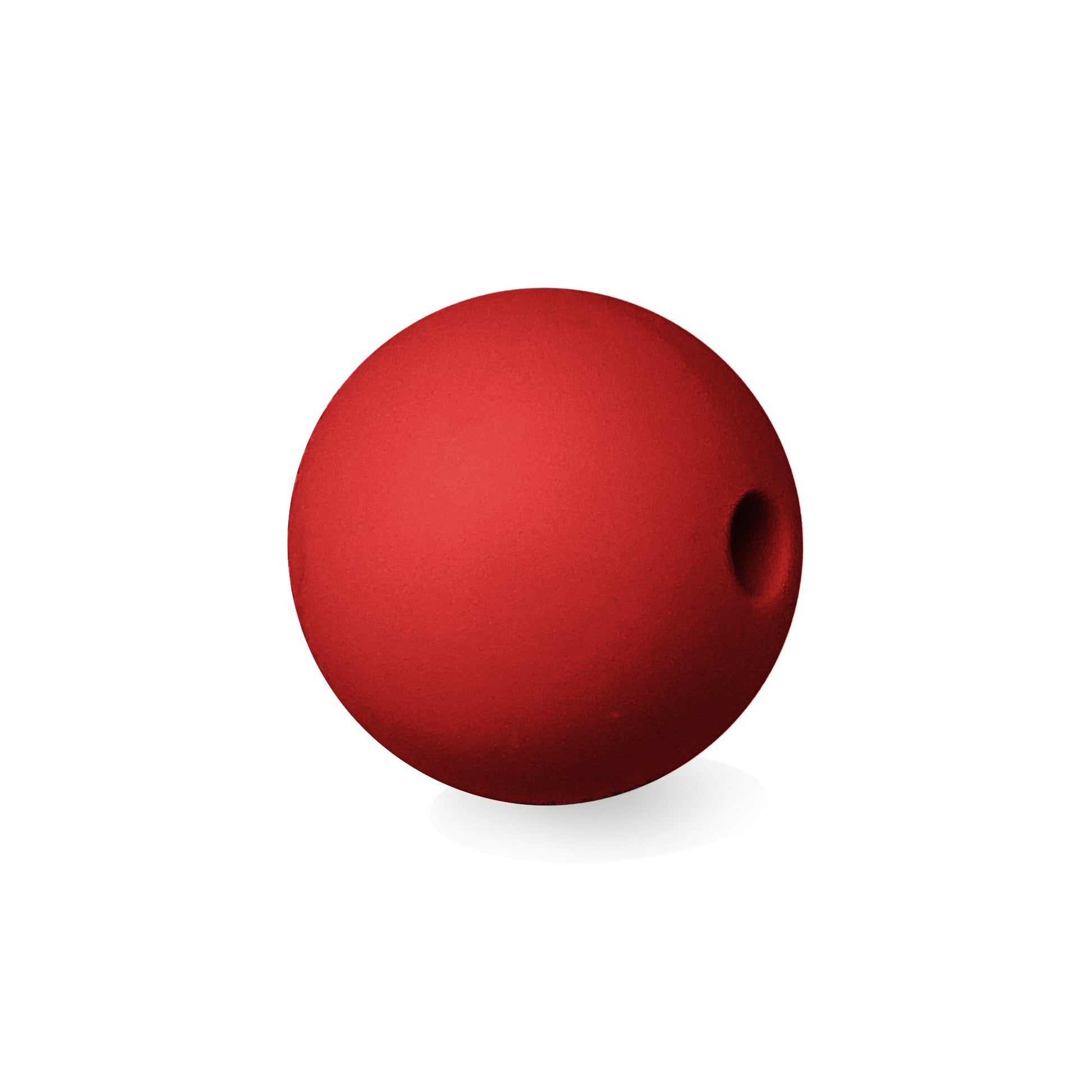 sfera in silicone alimentare rosso da 9 mm per collane e accessori dentizione