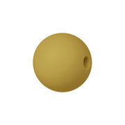 sfera in silicone alimentare giallo senape da 9 mm per collane e accessori dentizione