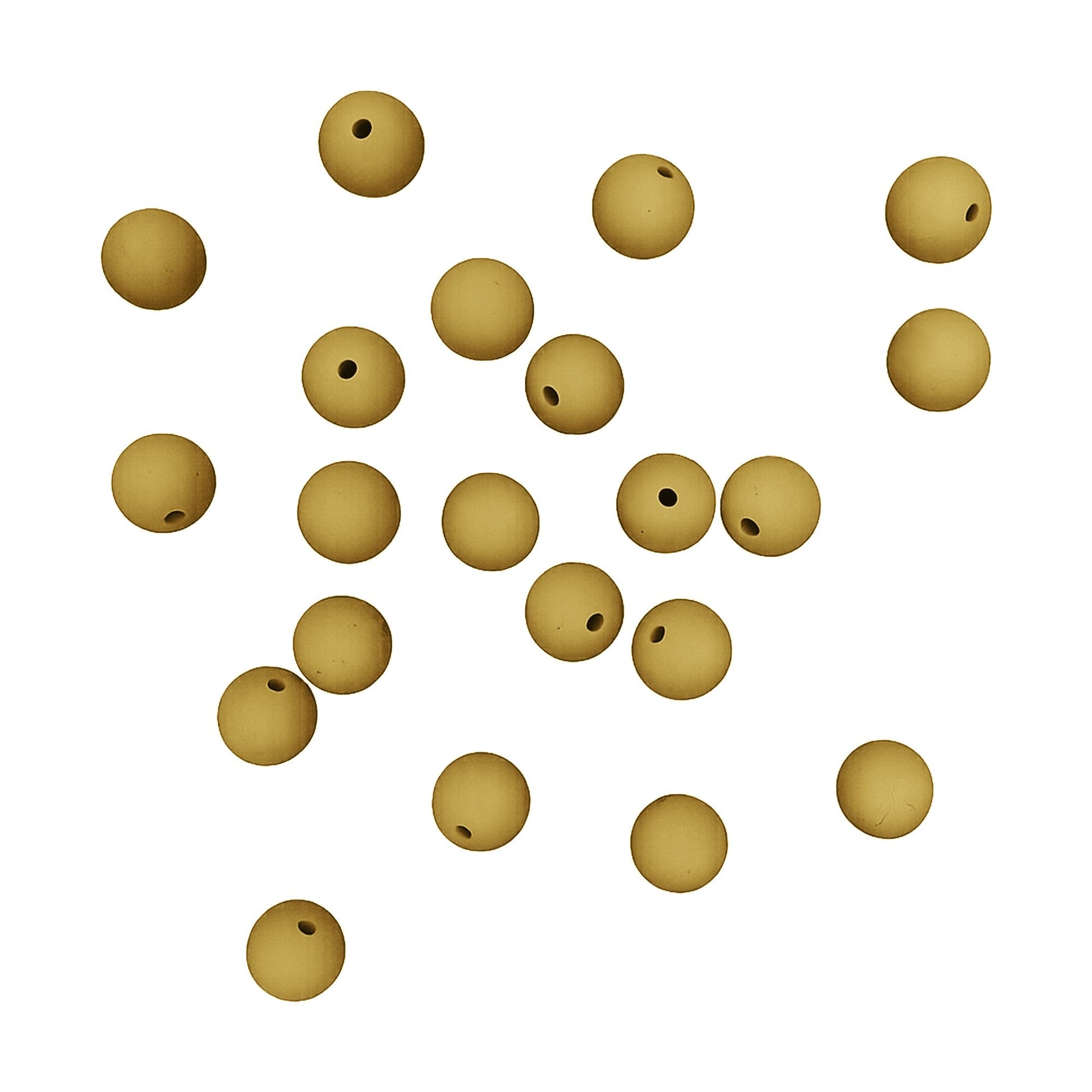 perlina silicone alimentare giallo senape 9 mm dentizione