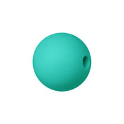 sfera in silicone alimentare verde giada da 9 mm per collane e accessori dentizione