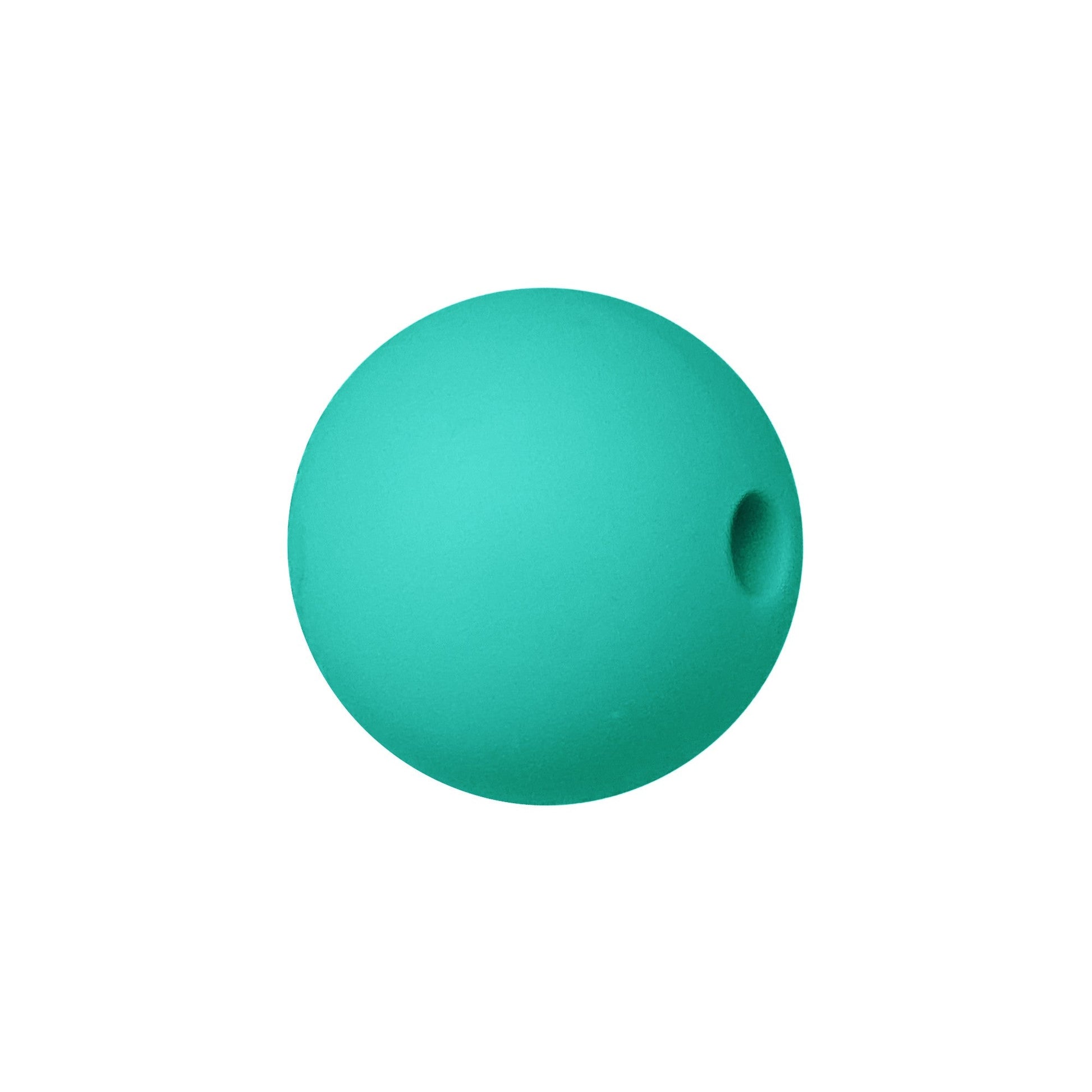 sfera in silicone alimentare verde giada da 9 mm per collane e accessori dentizione