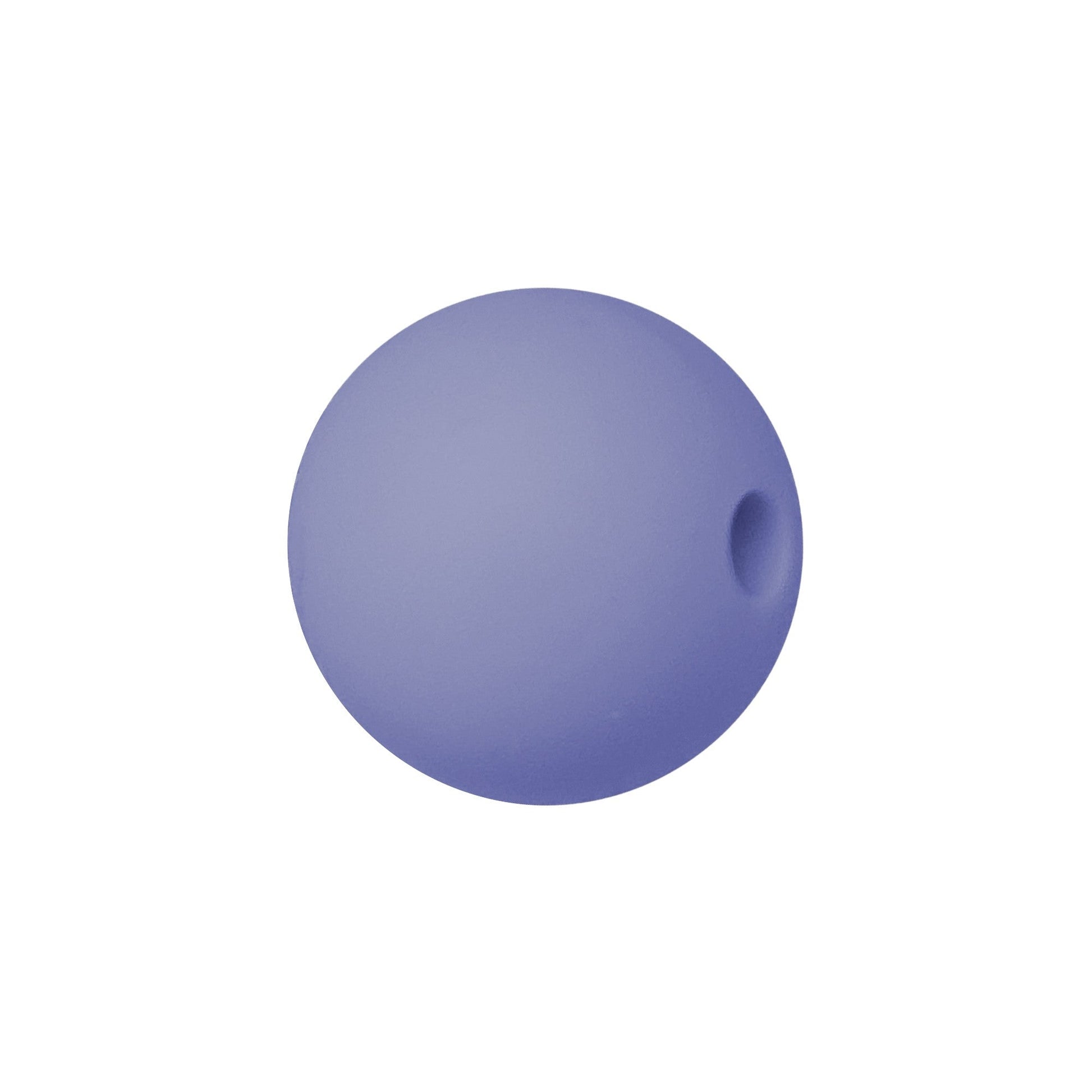 sfera in silicone alimentare pervinca da 9 mm per collane e accessori dentizione
