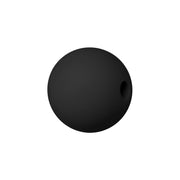 sfera in silicone alimentare nero da 9 mm per collane e accessori dentizione