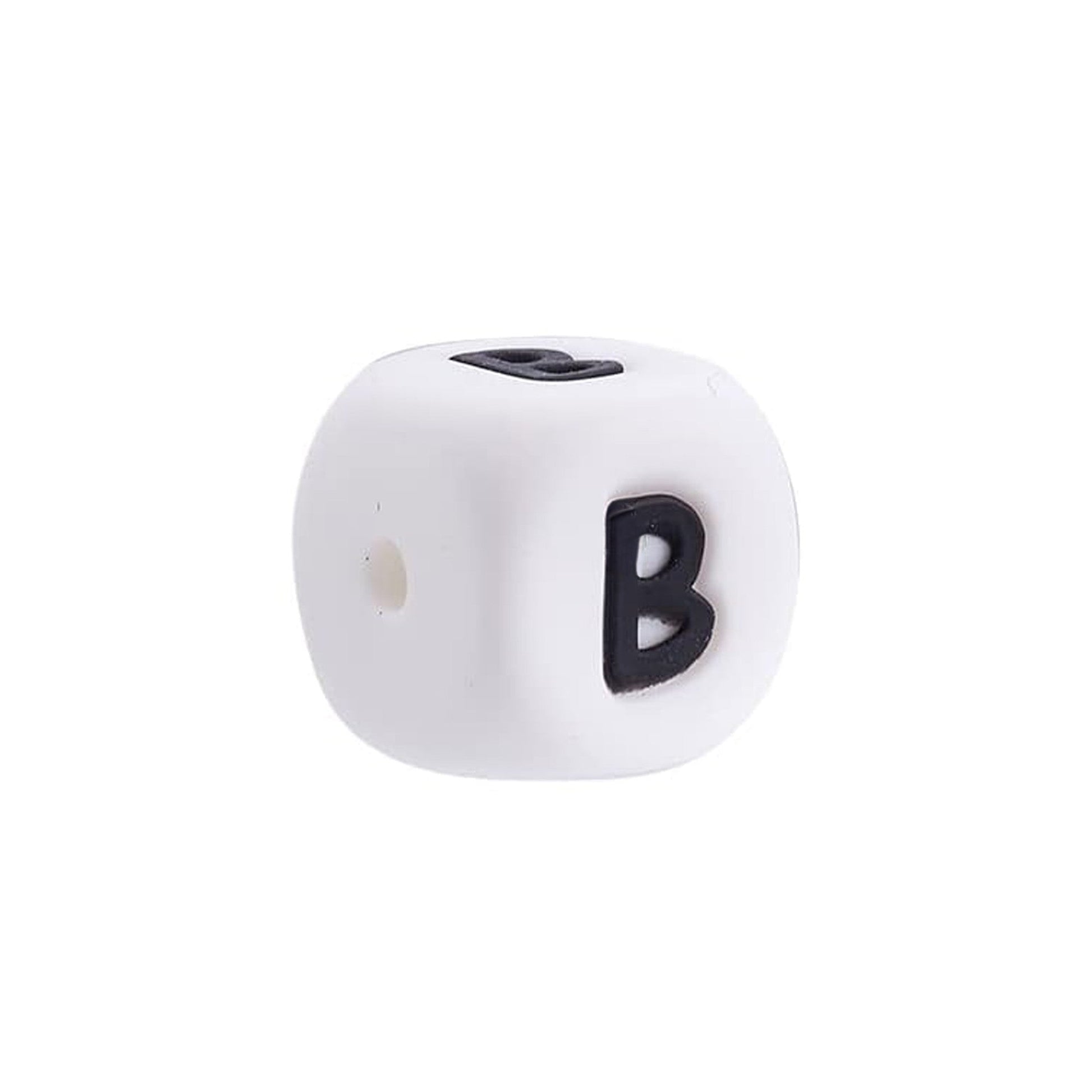 lettera B in silicone alimentare 12mm per dentizione e scritte personalizzate
