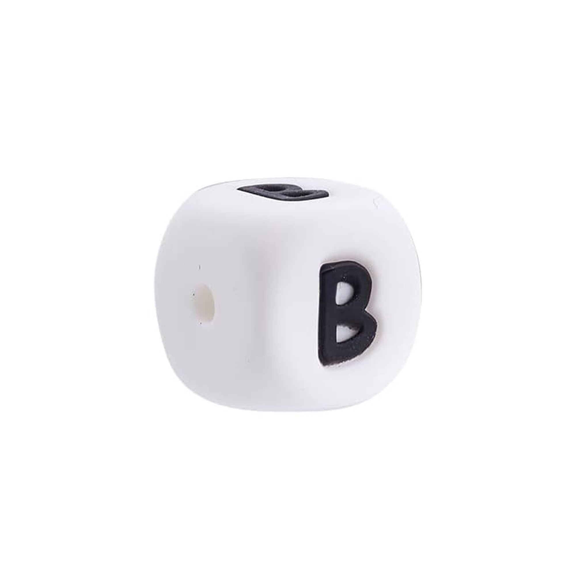 lettera B in silicone alimentare 12mm per dentizione e scritte personalizzate