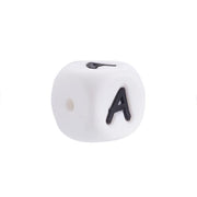 lettera A in silicone alimentare 12mm per dentizione e scritte personalizzate