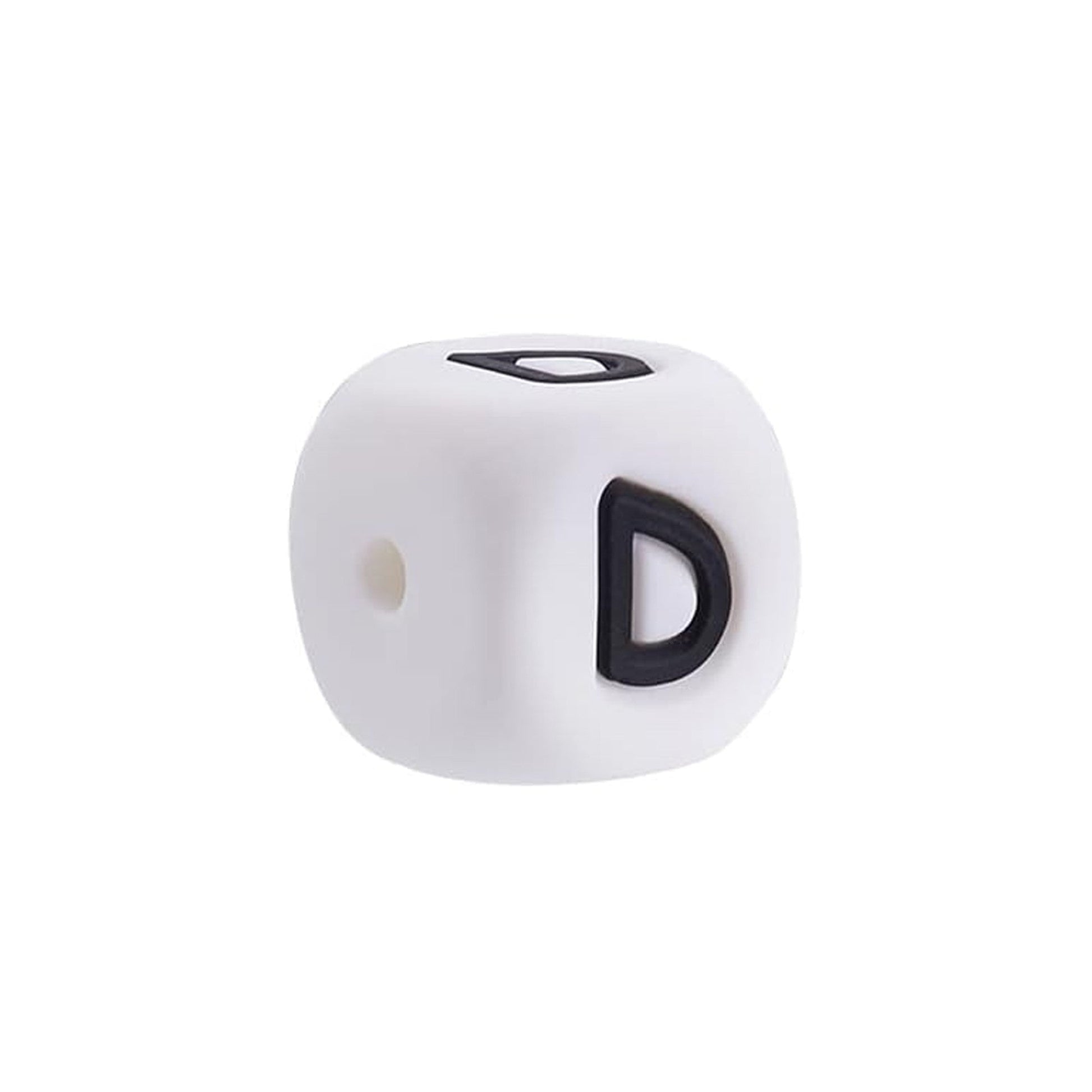 lettera D in silicone alimentare 12mm per dentizione e scritte personalizzate