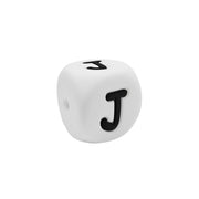 lettera J in silicone alimentare 12mm per dentizione e scritte personalizzate