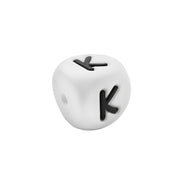 lettera K in silicone alimentare 12mm per dentizione e scritte personalizzate