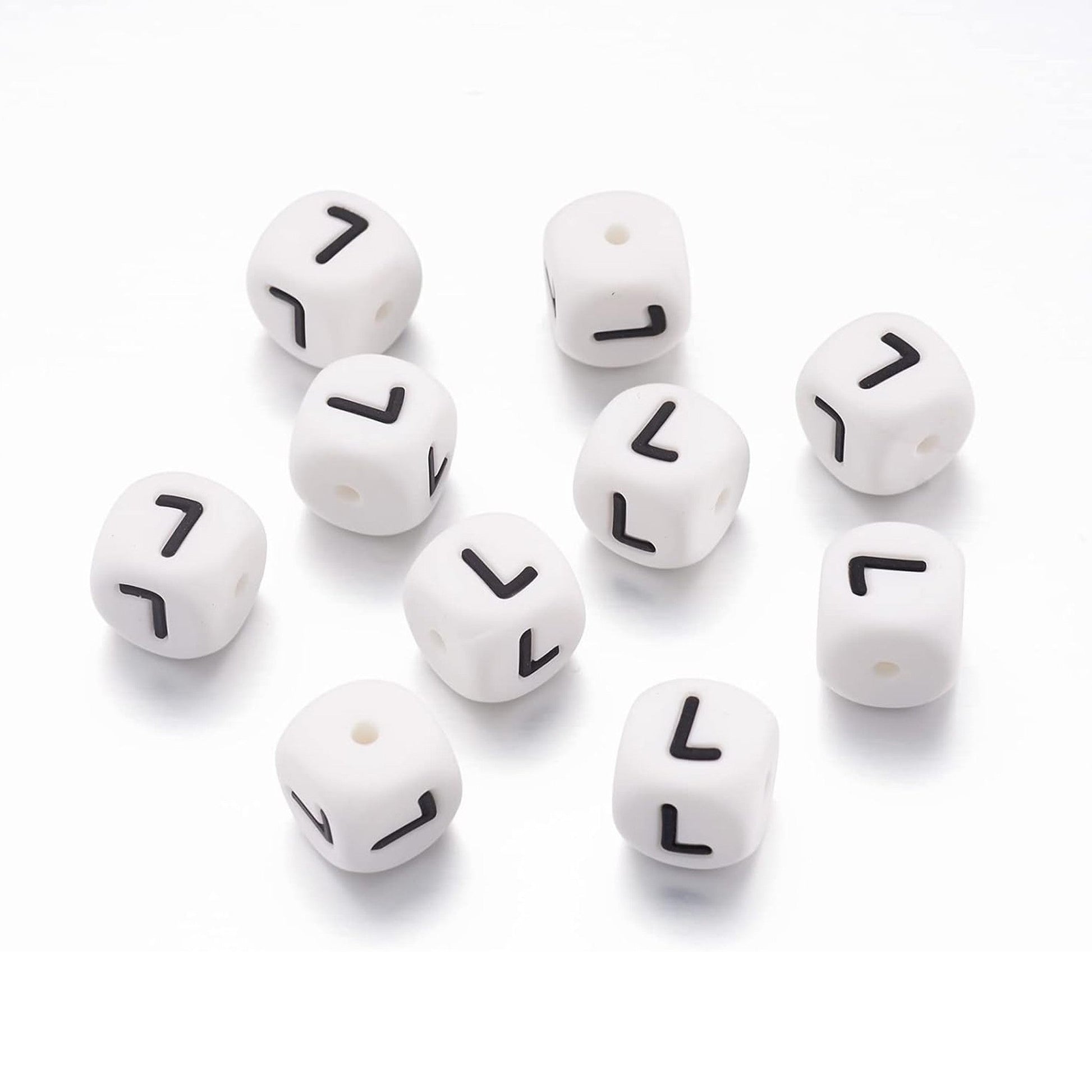 lettera alfabeto L in silicone alimentare 12mm per portachiavi e scritte personalizzate