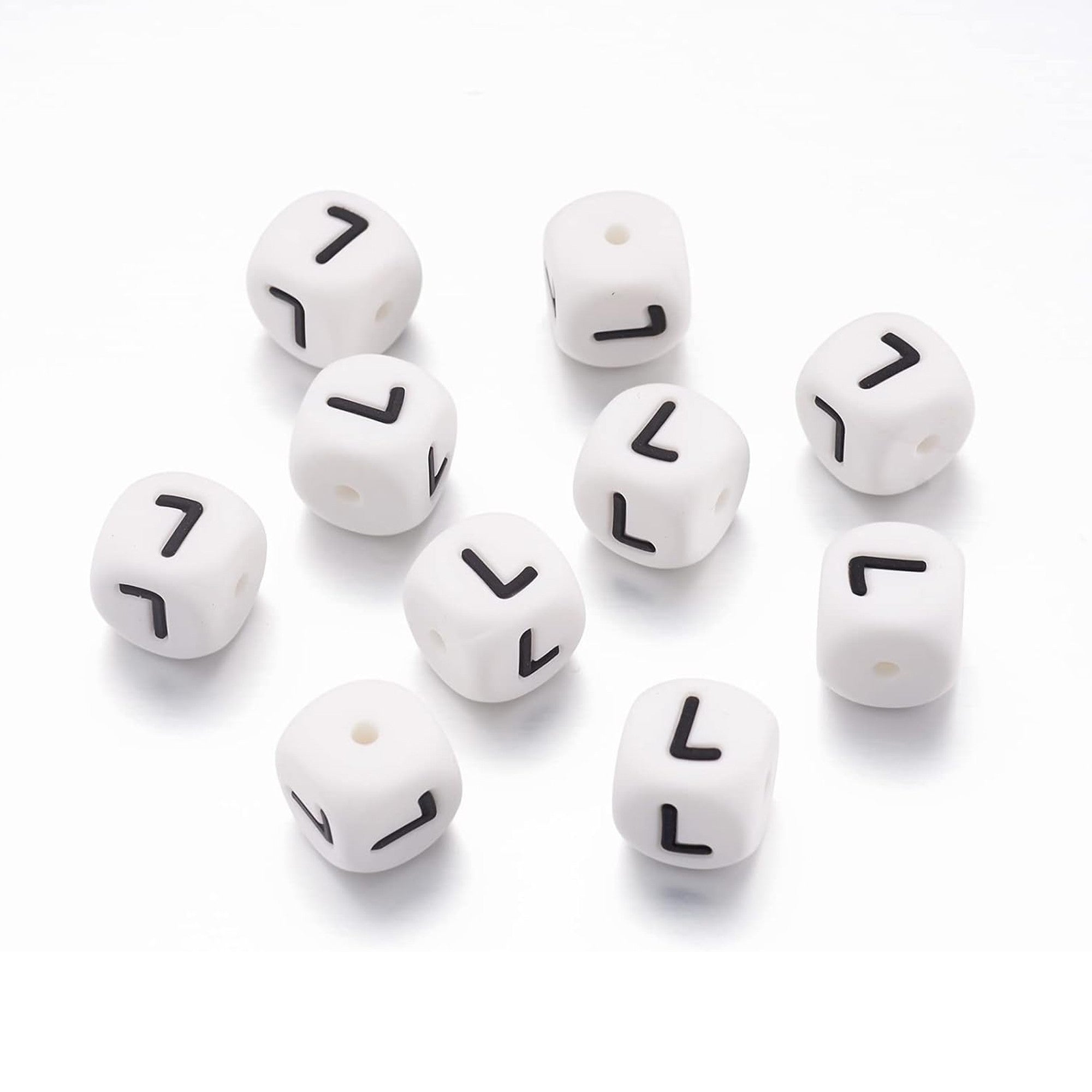 lettera alfabeto L in silicone alimentare 12mm per portachiavi e scritte personalizzate