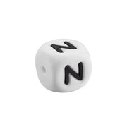 lettera N in silicone alimentare 12mm per dentizione e scritte personalizzate