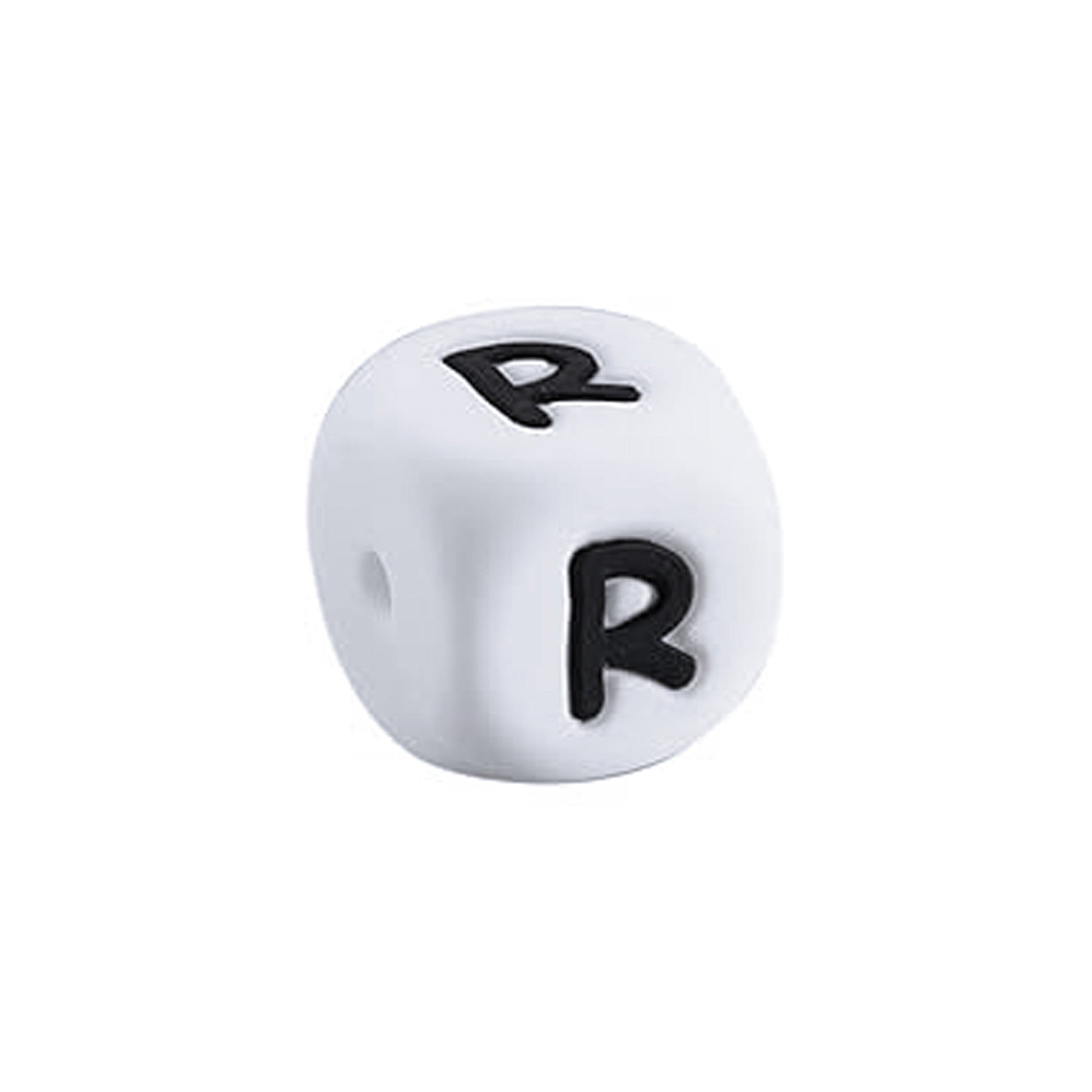 lettera R in silicone alimentare 12mm per dentizione e scritte personalizzate