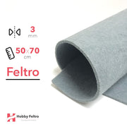 Feltro 50x70cm 3mm Grigio Marino COD.65