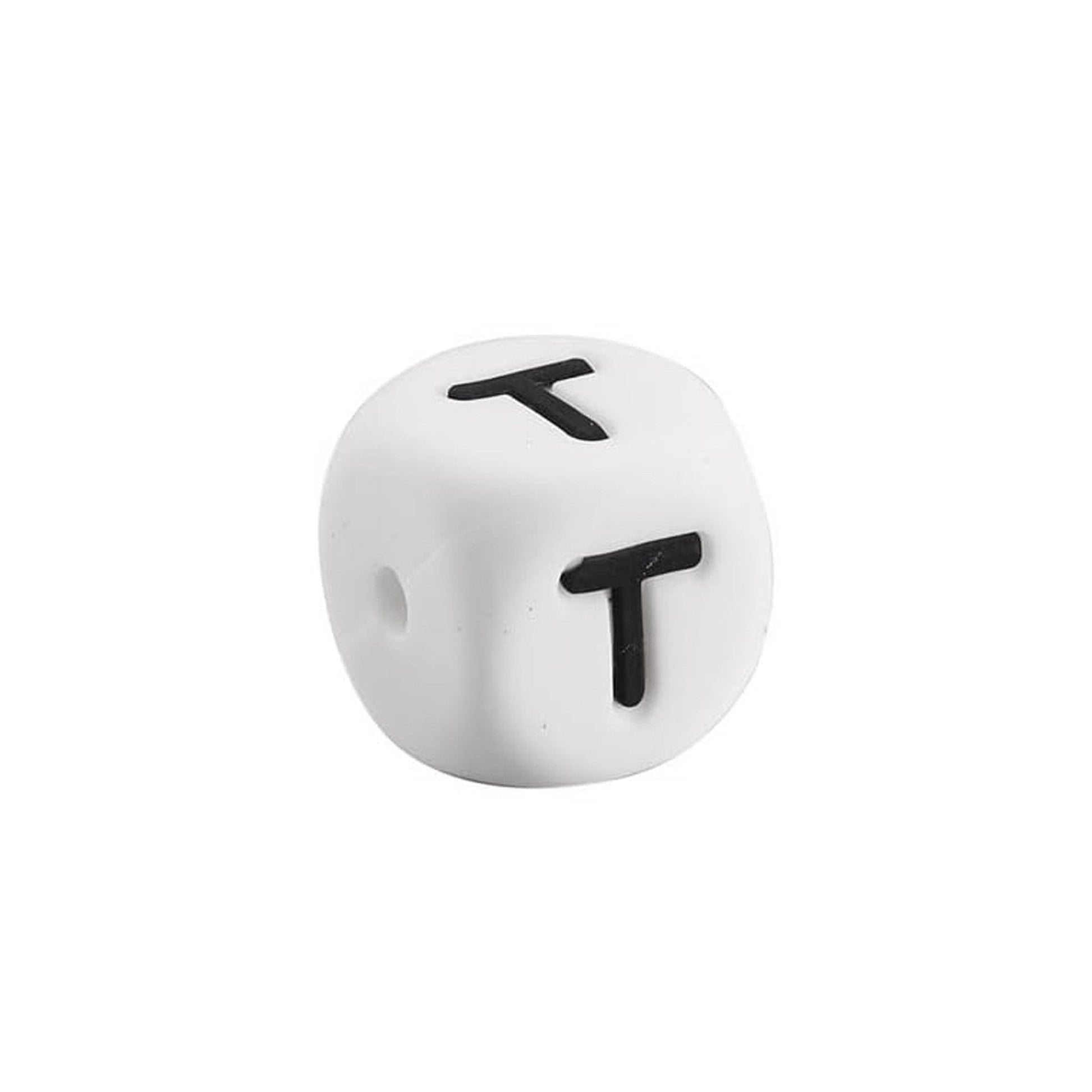lettera T in silicone alimentare 12mm per dentizione e scritte personalizzate