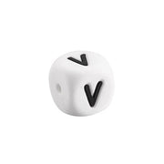 lettera V in silicone alimentare 12mm per dentizione e scritte personalizzate