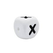 lettera X in silicone alimentare 12mm per dentizione e scritte personalizzate