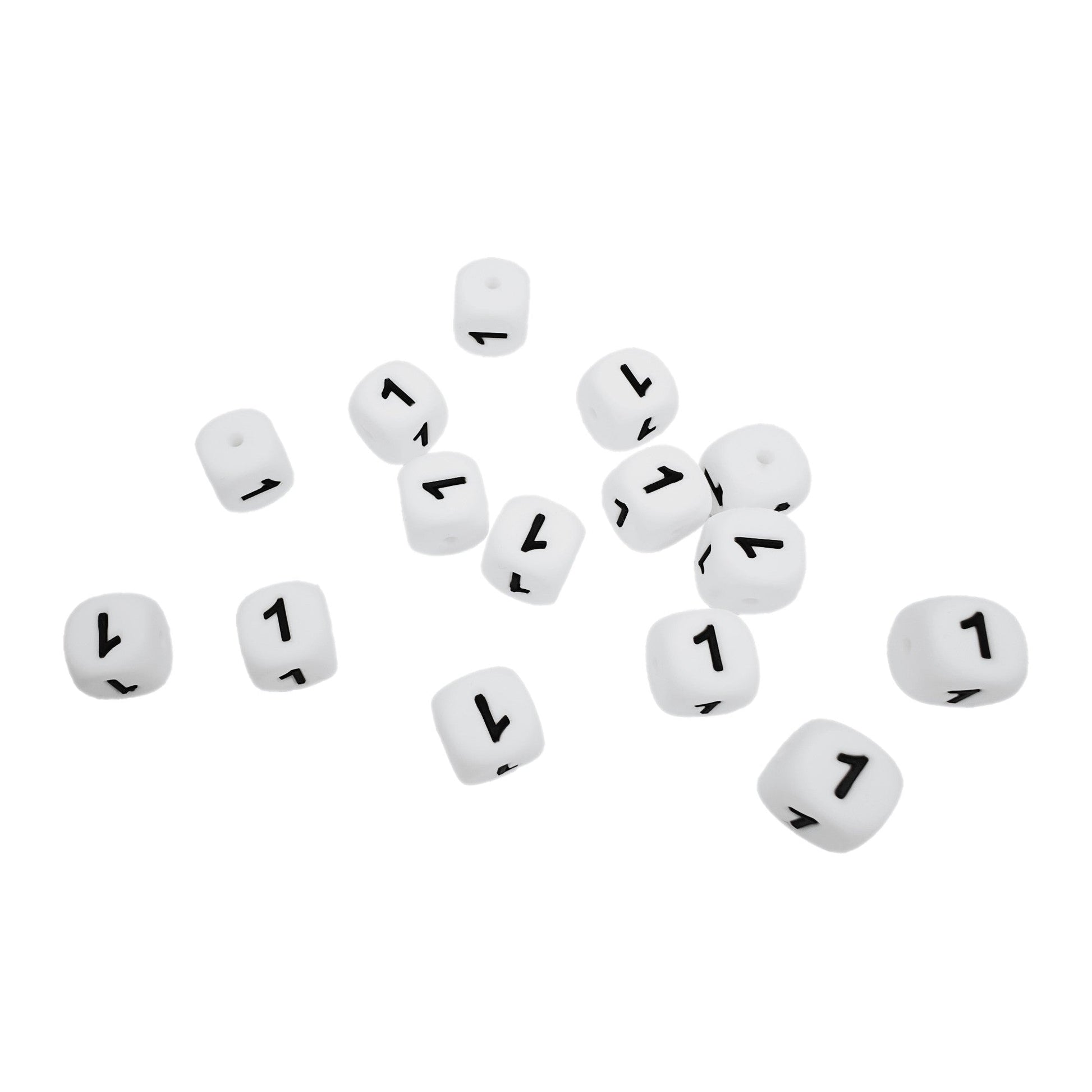 numero 1 in silicone alimentare 12mm per portachiavi e scritte personalizzate