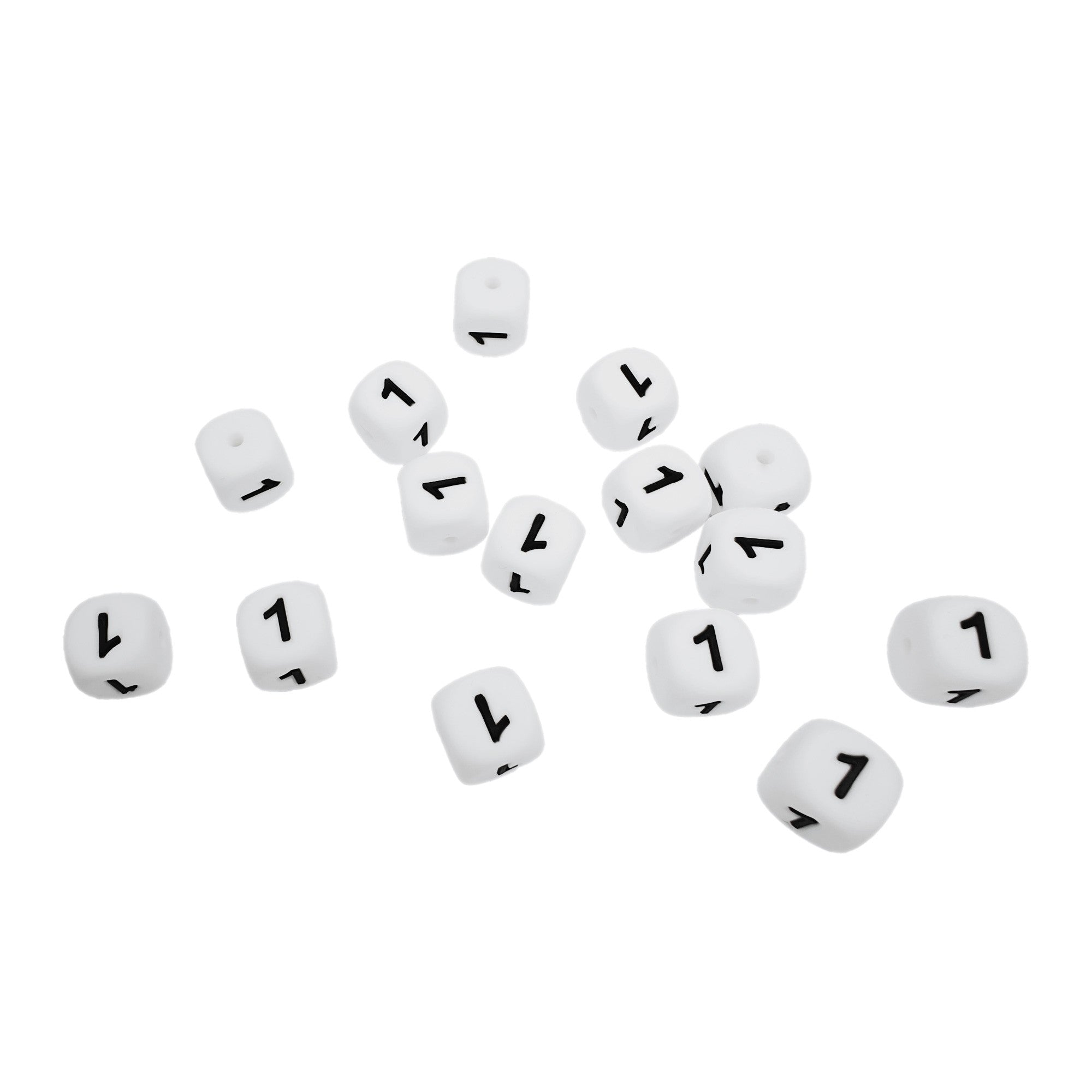 numero 1 in silicone alimentare 12mm per portachiavi e scritte personalizzate
