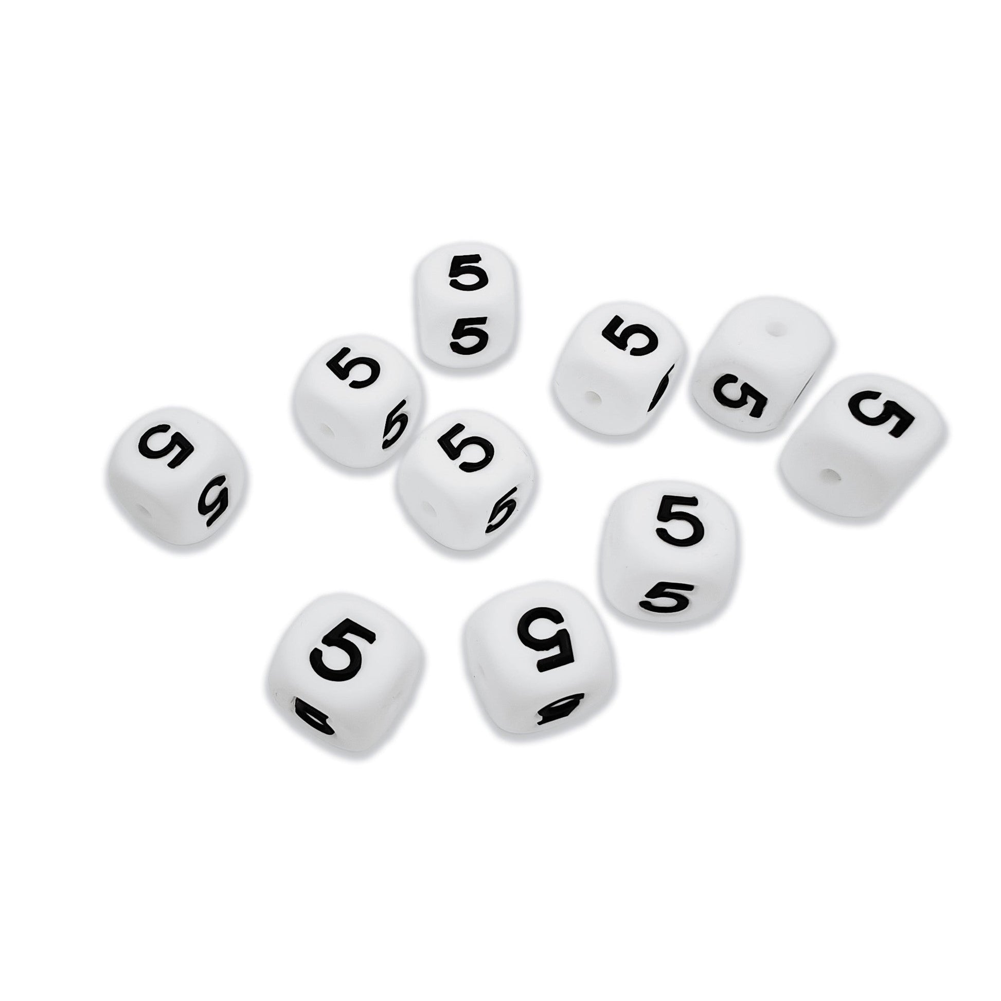 numero 5 in silicone alimentare 12mm per portachiavi e scritte personalizzate