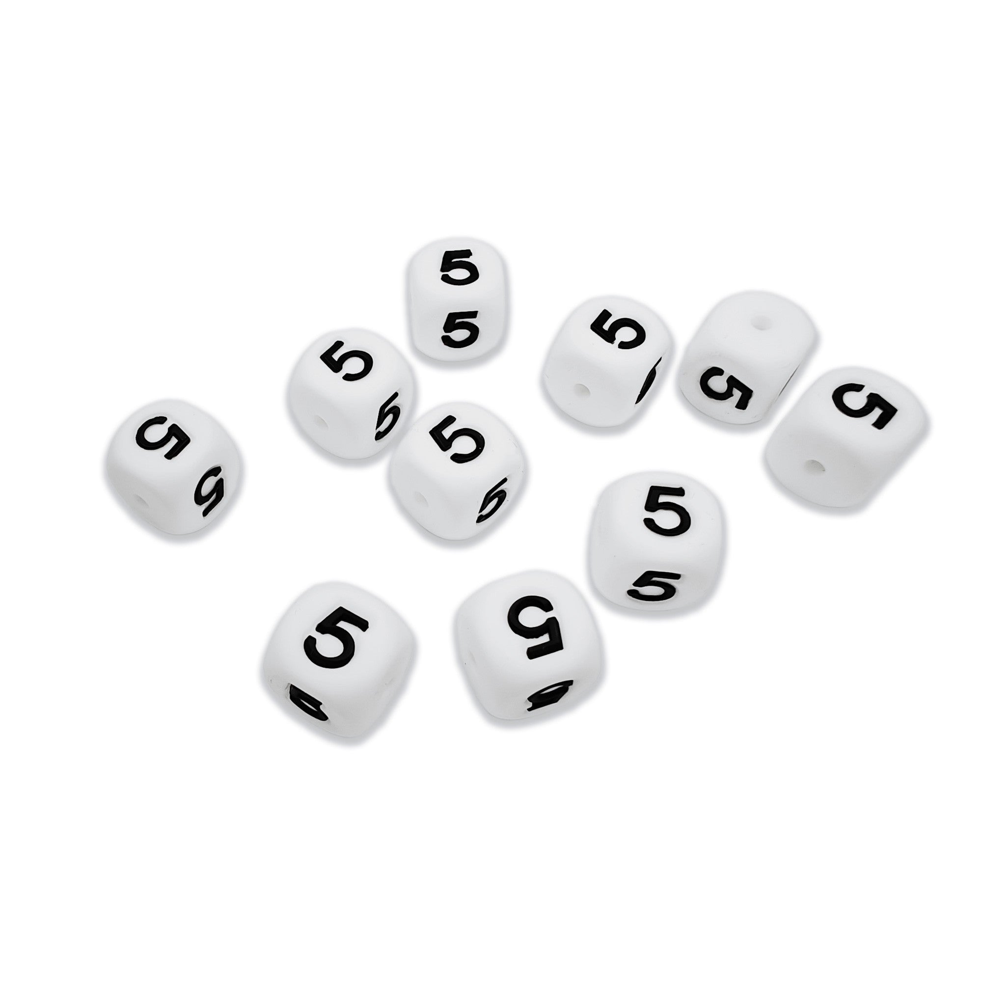 numero 5 in silicone alimentare 12mm per portachiavi e scritte personalizzate