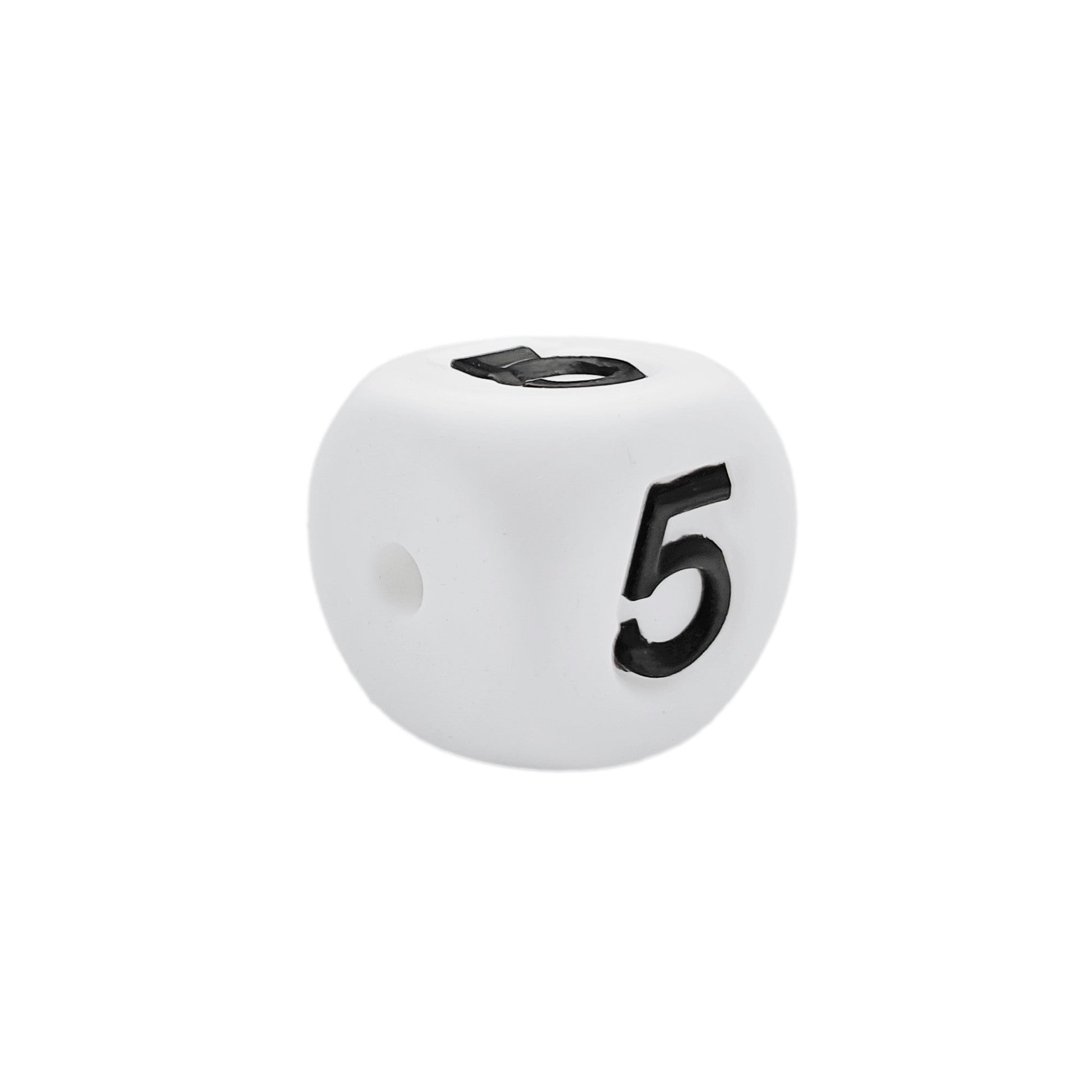 numero 5 in silicone alimentare 12mm per dentizione e scritte personalizzate