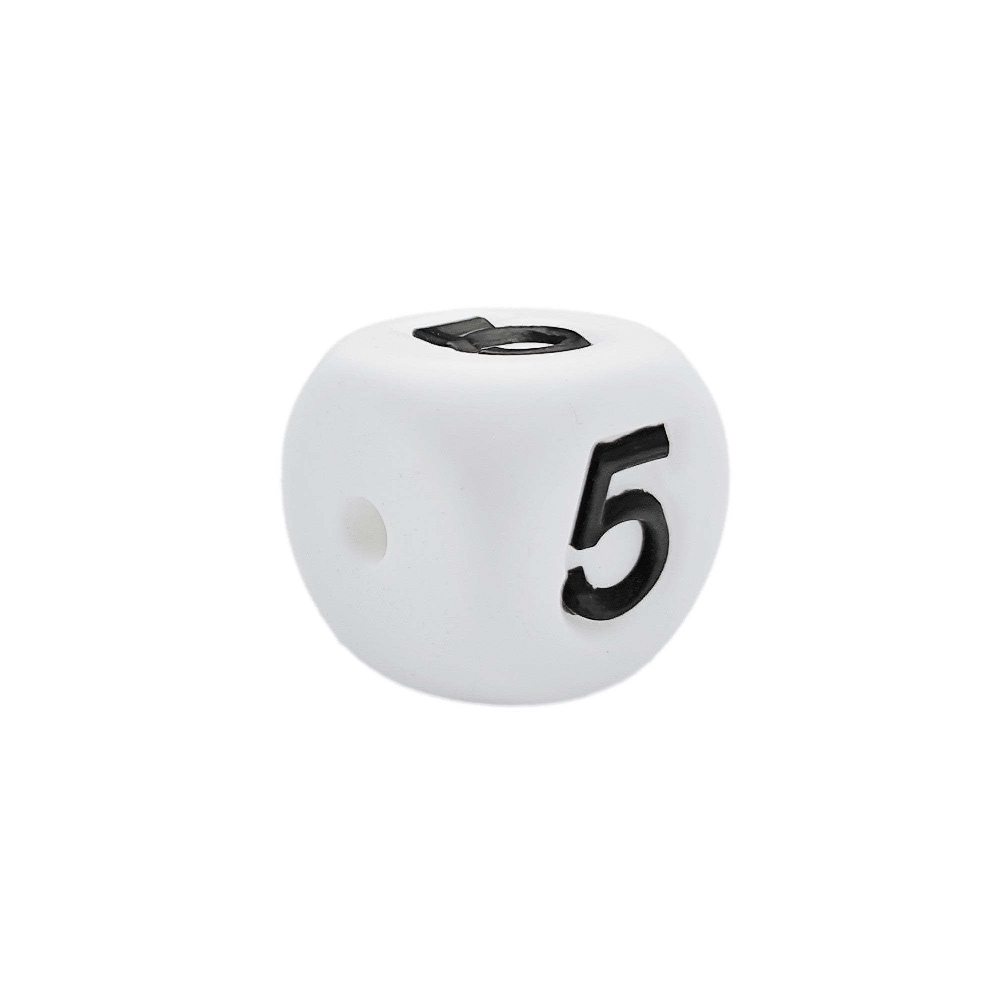 numero 5 in silicone alimentare 12mm per dentizione e scritte personalizzate