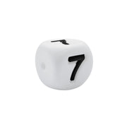 numero 7 in silicone alimentare 12mm per dentizione e scritte personalizzate