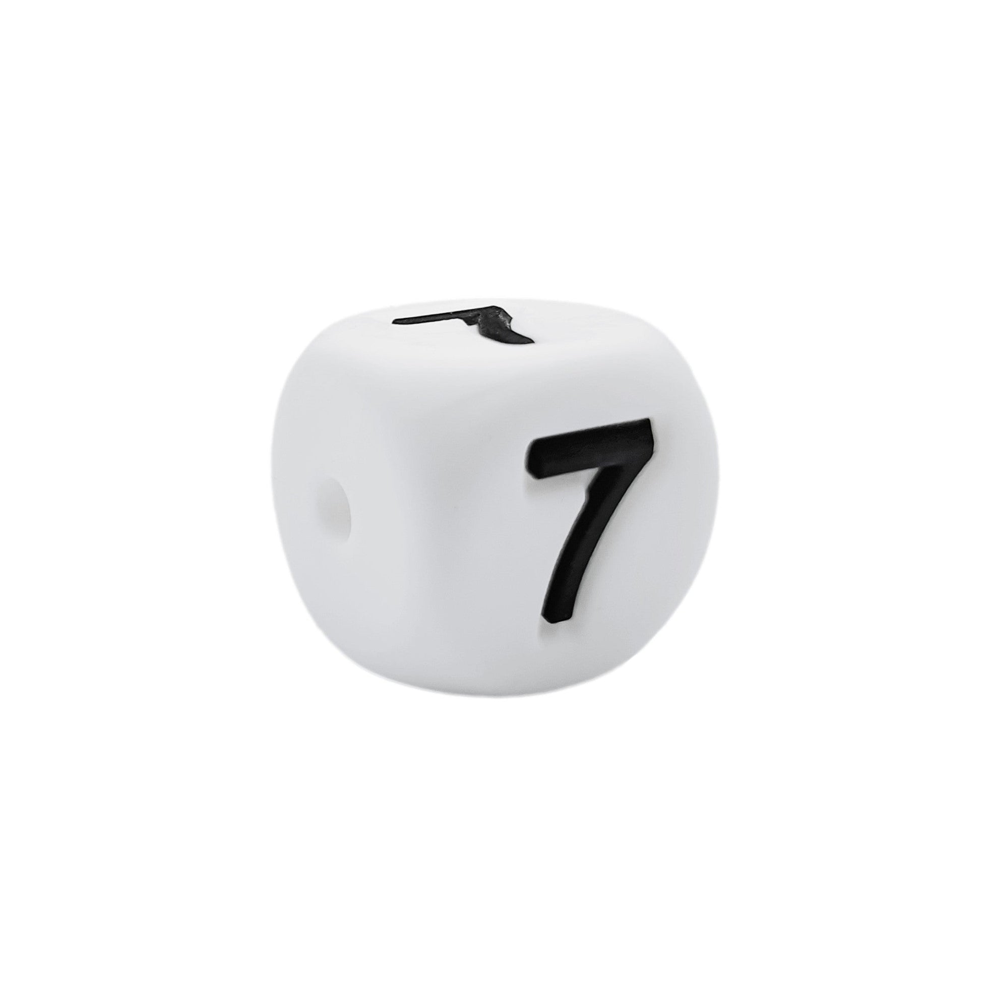 numero 7 in silicone alimentare 12mm per dentizione e scritte personalizzate