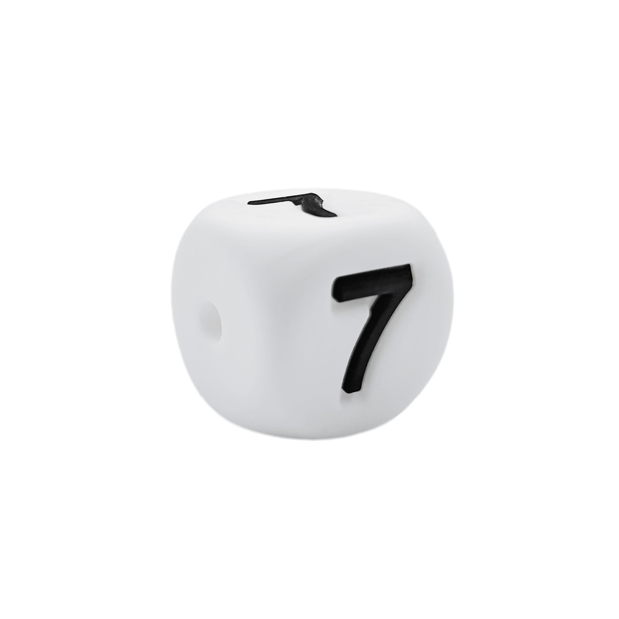 numero 7 in silicone alimentare 12mm per dentizione e scritte personalizzate