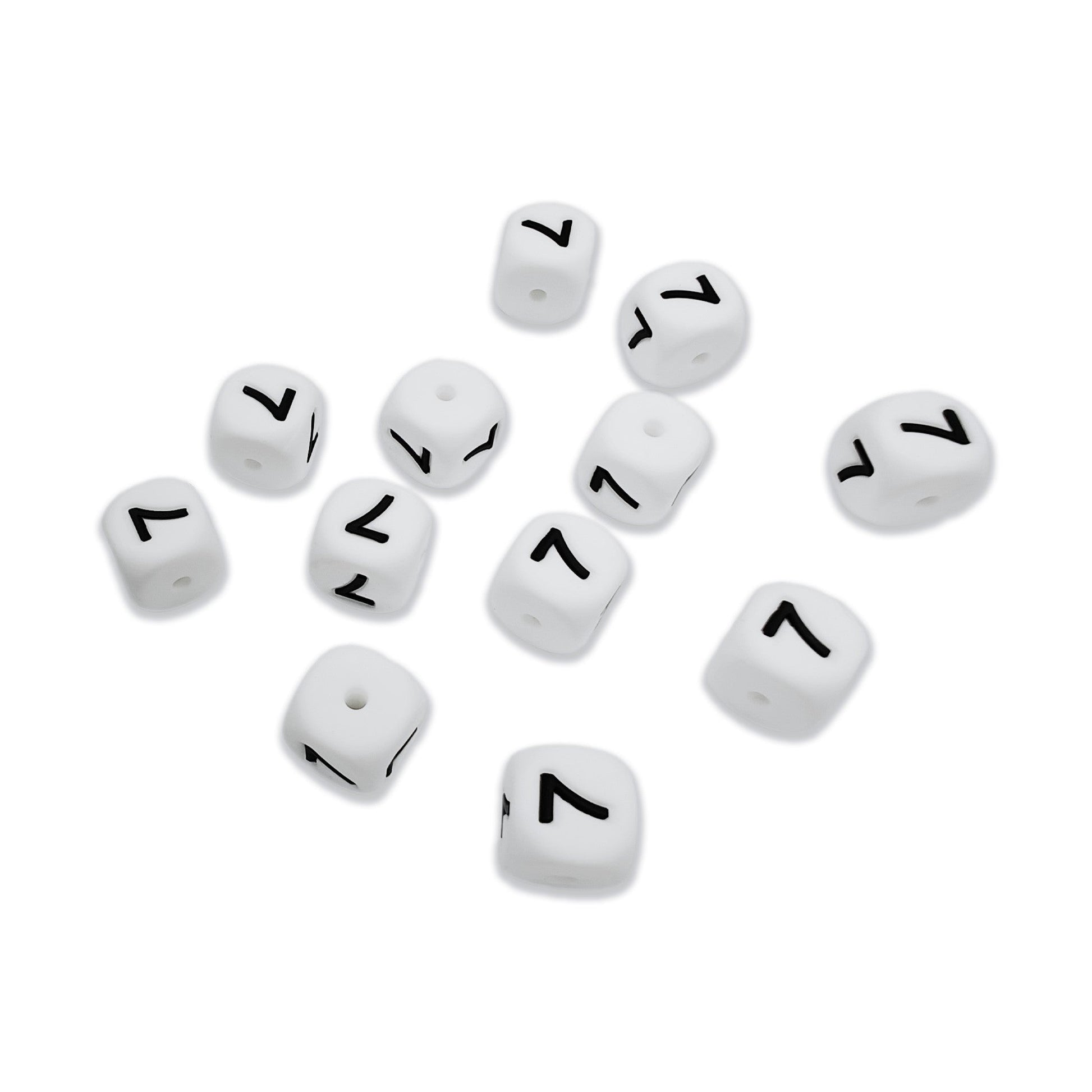 numero 7 in silicone alimentare 12mm per portachiavi e scritte personalizzate