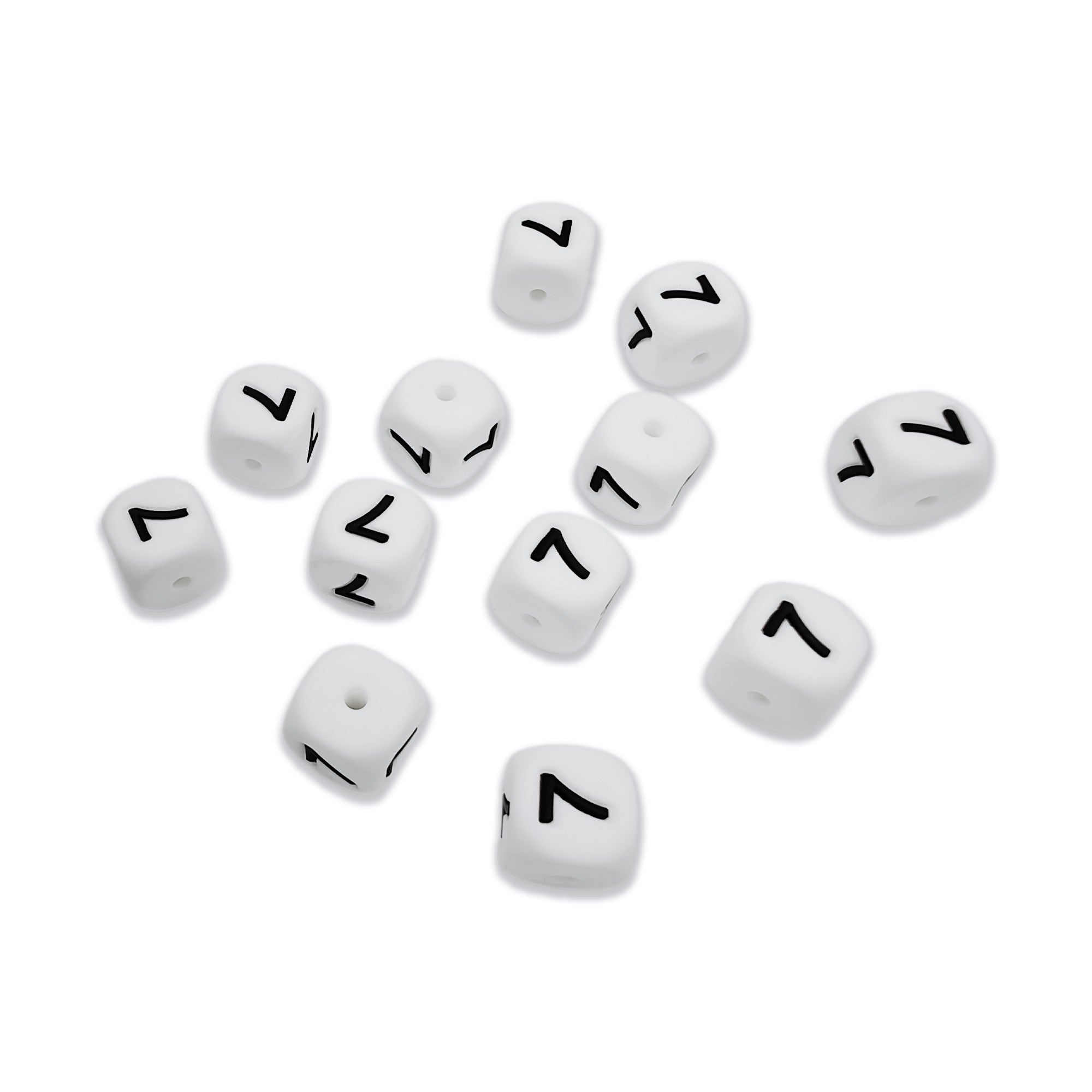 numero 7 in silicone alimentare 12mm per portachiavi e scritte personalizzate