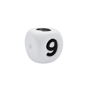 numero 9 in silicone alimentare 12mm per dentizione e scritte personalizzate