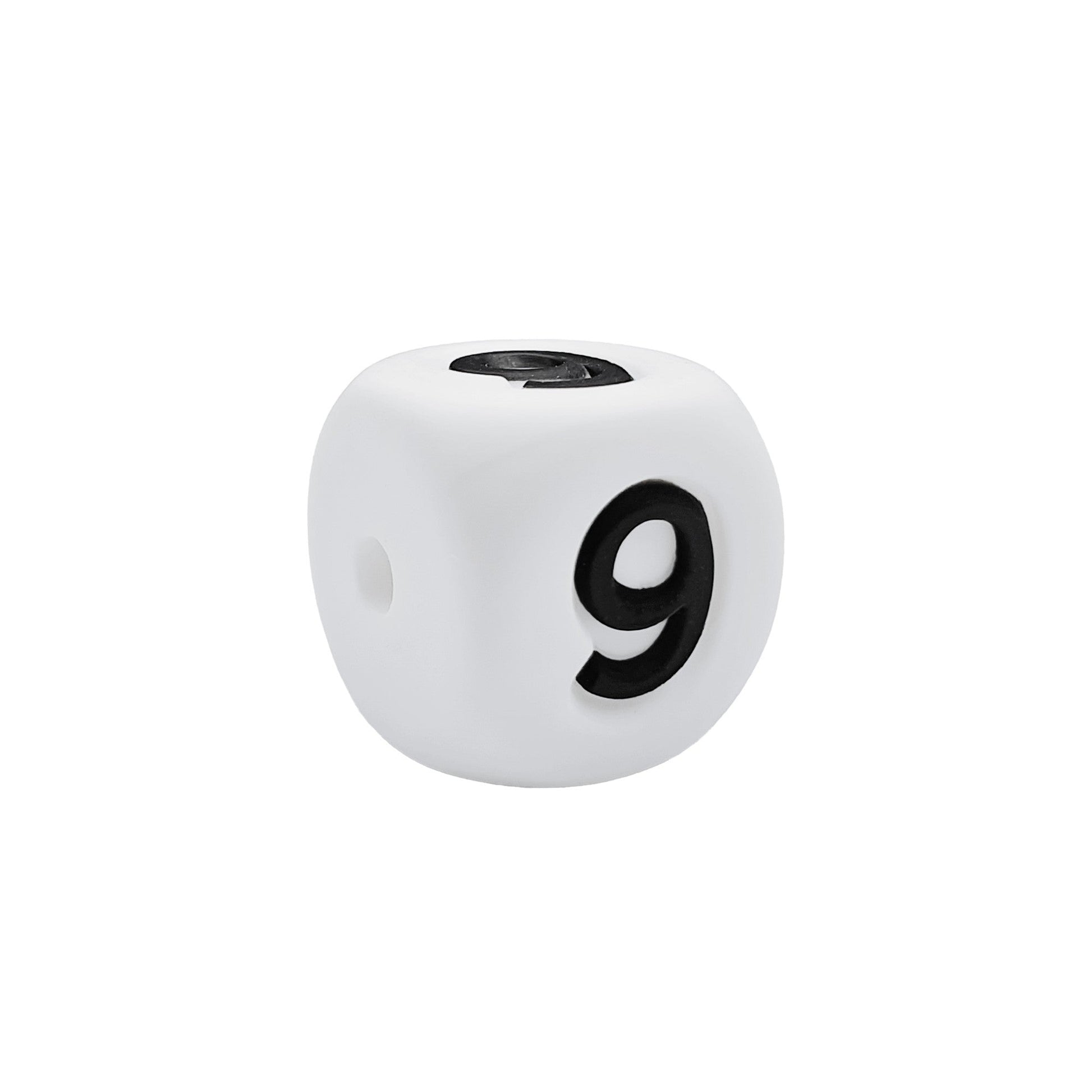 numero 9 in silicone alimentare 12mm per dentizione e scritte personalizzate