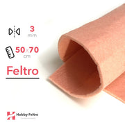 Feltro 50x70cm 3mm Rosa Pesca COD.77